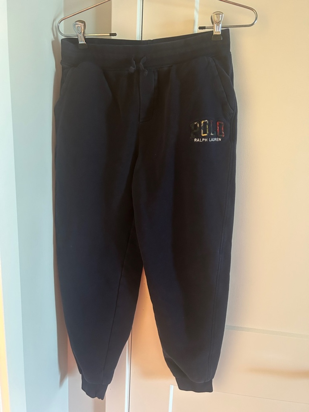 Polo by Ralph Lauren Navy Sweatpants with Multicolor Logo